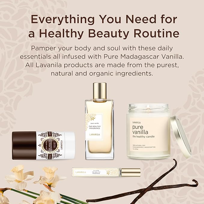 Lavanila Pure Vanilla Perfume for Women, 1.7 oz / 50 ml - Pure Madagascar Vanilla & Creamy Tonka Bean Fragrance, Clean and Natural Eau de Parfum Made In USA