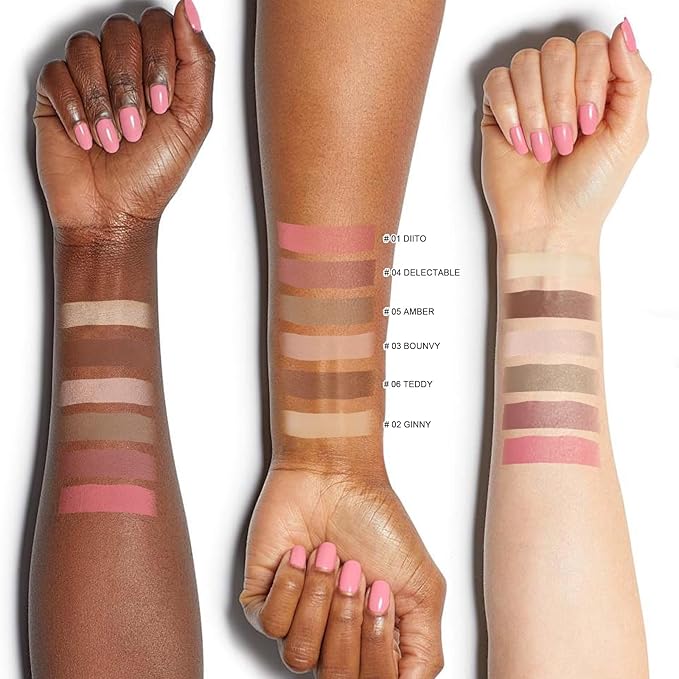 6 Colors Cream Contour Stick Makeup Kit, Shades with Highlighter Stick, Blush Stick and Double-End Bronzer Stick for Sculpt the Cheeks, Waterproof,Dewy & Matte Finish for Beginners (6 COLORS SET A)