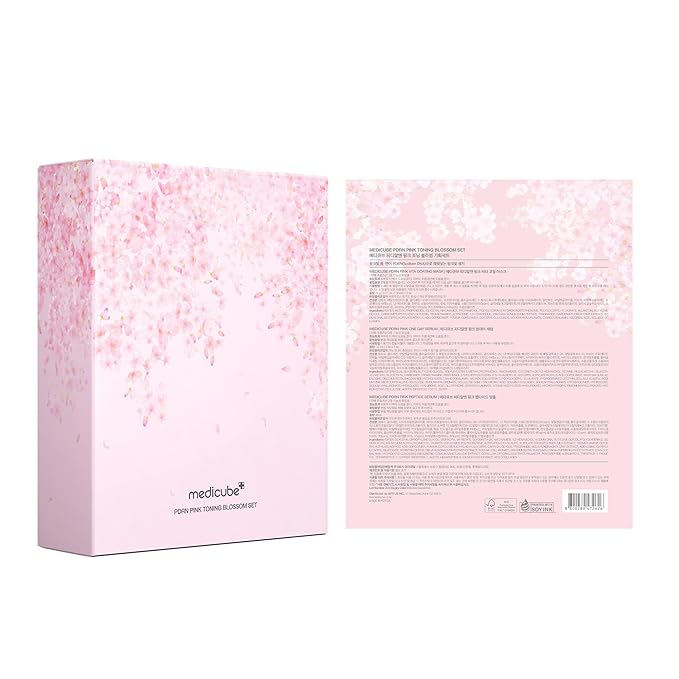 medicube Pink PDRN Trio Gift Set for Glass Glow Skin -Hydrating, Firming, and Radiance-Boosting Skincare Set for Women & Girls | With Salmon DNA PDRN, Peptides and Pink Vitamin | Korean Skincare