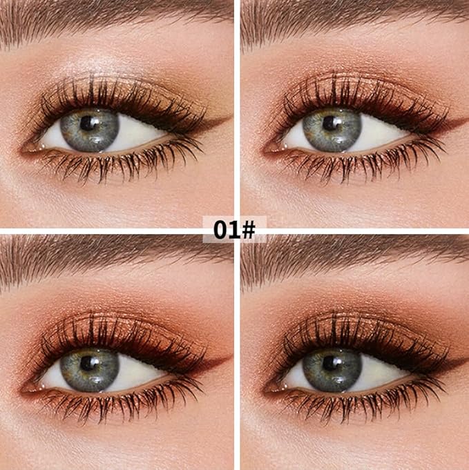 10 Colors Nude Brown Eyeshadow Palette – High Pigment Matte & Shimmer Eyeshadow Palette for Mature Women, Neutral Long-Lasting Waterproof Eye Makeup, Blendable & Cruelty-Free Silky Texture 01#