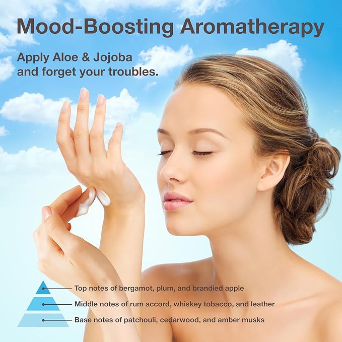 Aromatherapy Hand Cream for Dry Skin – Shea Butter Hand Cream for Women and Men with an Awakening, Long-Lasting Aloe and Jojoba Scent – Vegan Hand Cream Lotion for Dry Skin, 3 Oz.