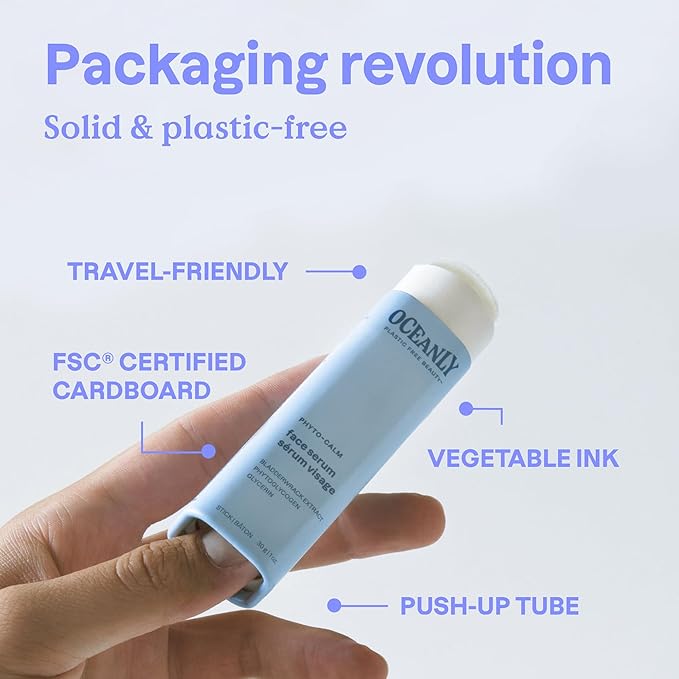 ATTITUDE Oceanly Oil-to-Milk Face Cleanser Stick, EWG Verified, Plastic-free, Plant and Mineral-Based Ingredients, Vegan and Cruelty-free Beauty Products, PHYTO CLEANSE, Unscented, 1 Ounce