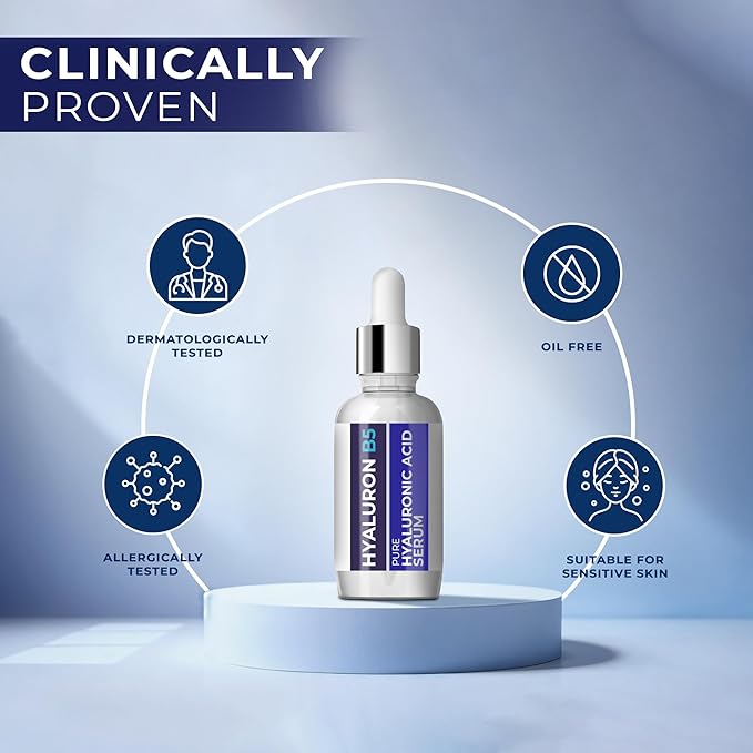 Micro Needling Serum for Face - Hyaluronic Acid Total Package Serum with Vitamin B5 - Acido Hialuronico for Sensitive Skin, Anti- Aging, Brightening, Uneven Skin Tone, Fine Lines & Wrinkles