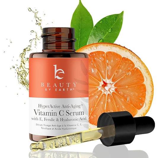 Vitamin C Face Serum - USA Made with Natural & Organic Ingredients, Skin Brightening Vitamin C Serum for Face for Women, Discoloration Correcting & Anti Aging Facial Formula with Antioxidants