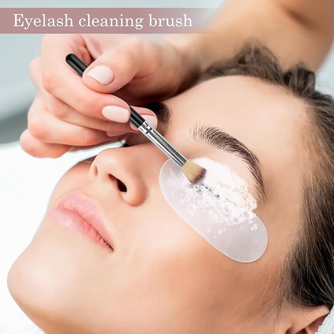 Lash Shampoo Brushes 40Pcs Fluffy Wash Extension Cleaning Bath Makeup Eyelash Eyeshadow Brush Set