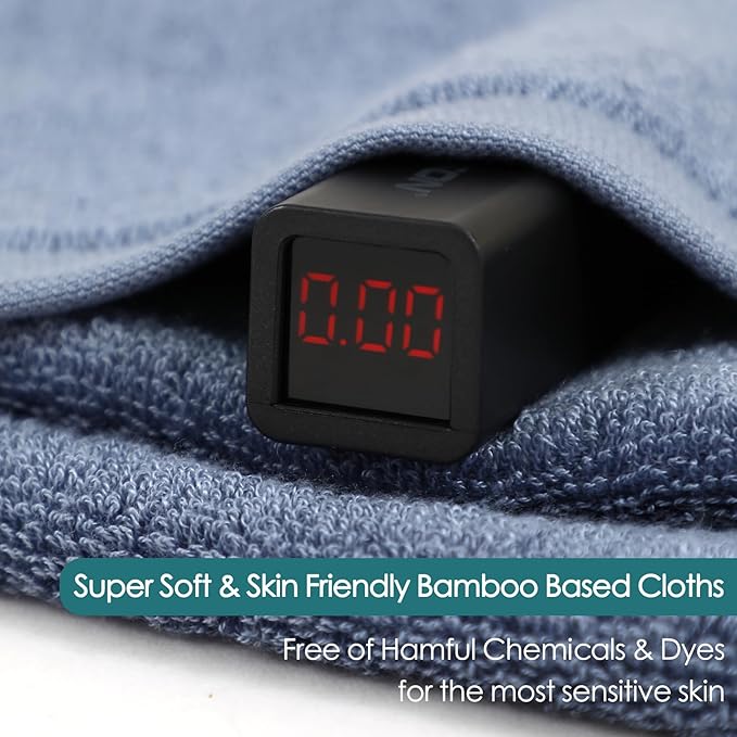 Wash Cloths 6 Pack, Reusable Makeup Remover Cloths, Super Soft and Gentle Face Towel for Sensitive Skin, 10x10 inch Small Face Washcloths, Easy to Rinse Quick Dry Slate Blue Facial Cleansing Cloths