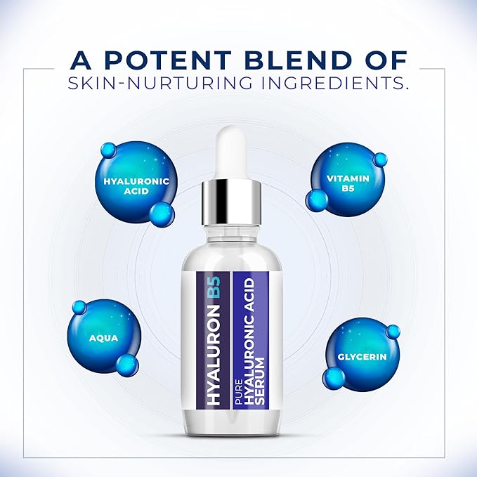 Micro Needling Serum for Face - Hyaluronic Acid Total Package Serum with Vitamin B5 - Acido Hialuronico for Sensitive Skin, Anti- Aging, Brightening, Uneven Skin Tone, Fine Lines & Wrinkles