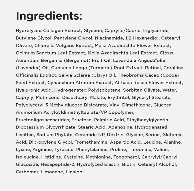 CKD Retino Collagen Gua Sha Neck Cream [Refill] - Firming Cream for Neck and Jawline Tightening, Lifting, and Wrinkle Reduction without Stainless Steel Roller. Korean Skin Care,1.69 fl oz.