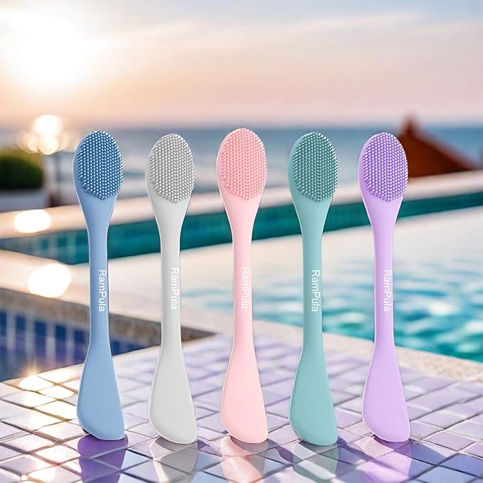 Silicone Facial Cleansing Brush Pores Cleaner,Remove Blackhead,Remove Acne,Face Massager,Applicator,Spatula,Mud Mask,DIY,Cream,Face Washing Clean,Body Lotion