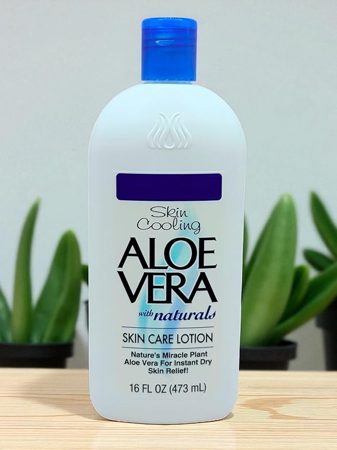 Aloe Vera Skin Care Lotion (16 oz) - Pack 3 – Soothing Moisturizer with Pure Aloe Vera – For Dry, Sensitive Skin – Lightweight, Non-Greasy, Instant Dry Skin Relief