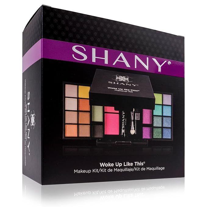 SHANY 'Woke Up Like This' Makeup Kit - Eye Shadows, Blushes, Mascara, and Applicators (Pack of 2)