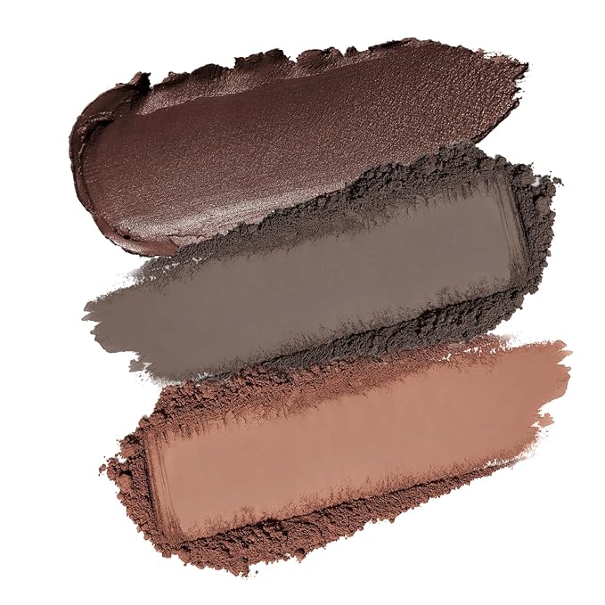 Boobeen 3 Color Eyebrow Powder Palette, Waterproof Eyebrow Gel Makeup, Brow Definer to Shape Perfect Brow，Professional Brow Filler Powder with Brush