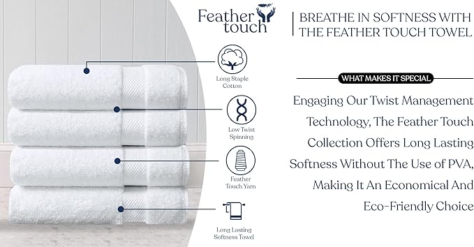 Delara Organic Cotton Luxuriously Plush Bath Sheet Pack of 4 | GOTS & OEKO-TEX Certified | Premium Hotel Quality Towels | Feather Touch Technology|650 GSM Long Staple|Soft, Quick Dry & Ultra-Absorbent