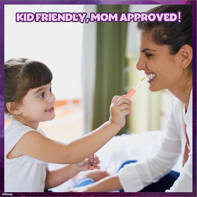 Townley Girl Disney Frozen 12 Piece Plant Based Lip Gloss, Girls Party Favors, First Makeup Set for Girl, Perfect for Parties, Sleepovers, and Birthday Gifts, Elsa and Anna, Ages 3 (Pack of 2)