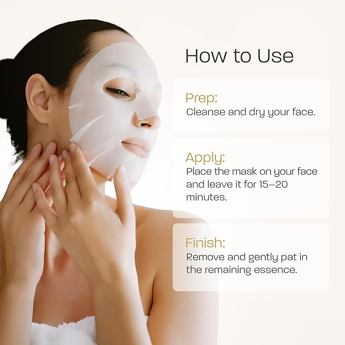 La Fresh Deep Moisturizing Snail Mucin Sheet Mask, Glow, and Hydration Face Mask with Snail Mucin Essence, 10 Count