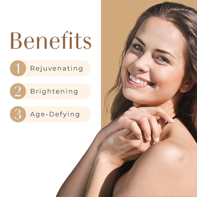 24K Golden Glow Serum, Anti-Aging Serum for Women and Men, Vitamin C Face for Self Care, Brightening and Rejuvenating Facial Skin Care Product with Botanical Extracts