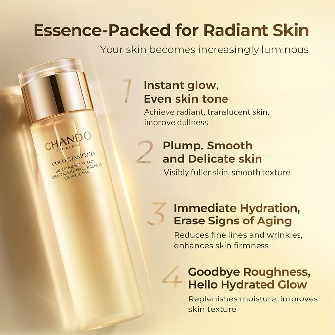 Gold Diamond Peptide-Enriched Toner(200ml/6.76oz) - Ultra Vitalizing, Micro-Sculpting, Refreshing, Hydrating, Repairing Moisturizing Toner with Tri-peptide, Hyaluronic Acid