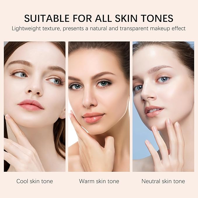 3-in-1 Anti-wrinkle Long-Lasting Hydrating Foundation Stick, Concealer, Multi-Use Coverage Cream, Natural Matte Finish for All Skin Types (Medium)