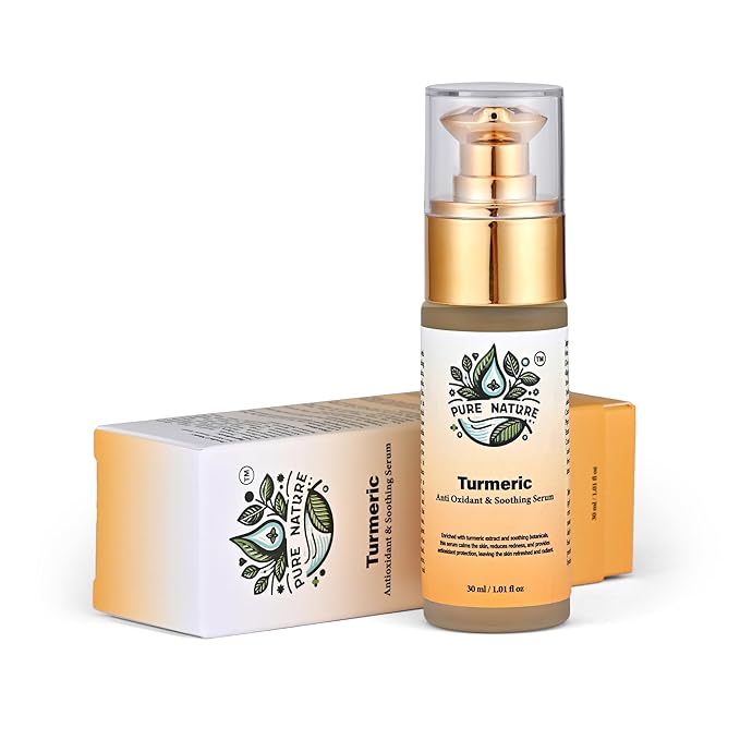 Turmeric Serum For Face Deep Hydration & Skin Elasticity Turmeric Face Serum For Soothing Sensitive Skin Providing Antioxidant Protection &Skin Barrier Strengthening 1.01 floz