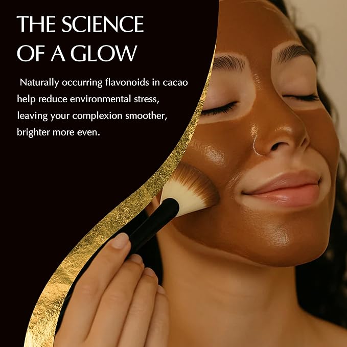 NATÚ BOTANICALS Revitalizing Cacao Hydrating Face Mask - Antioxidant Rich Moisturizing Face Mask with Indulgent Chocolate Scent - Calming, Soothing Facial Masks for Radiant & Glowing Skin 3.5oz