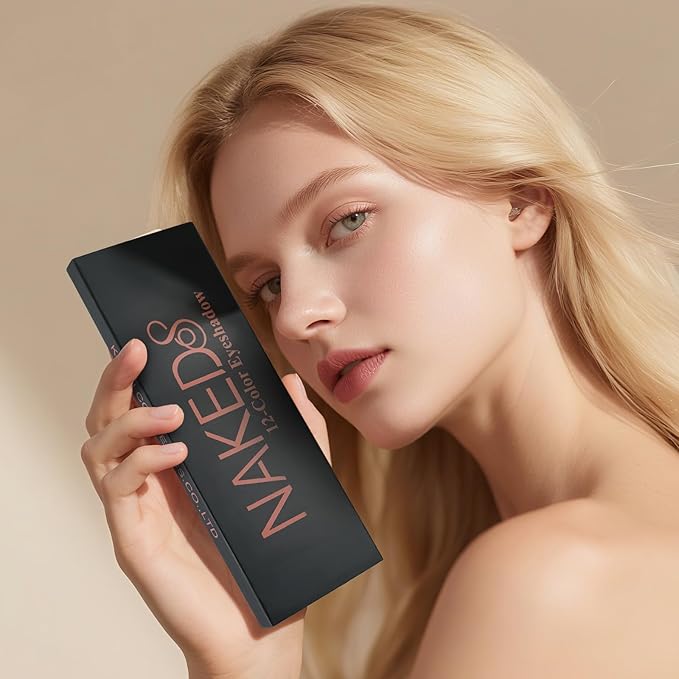 12 Colors Makeup Eyeshadow Palette*2 Pack, Natural Nude Matte & Shimmer Eye Shadow Palette and eyeshadow brush Set,Waterproof Smokey Professional Cosmetic Beauty Kit