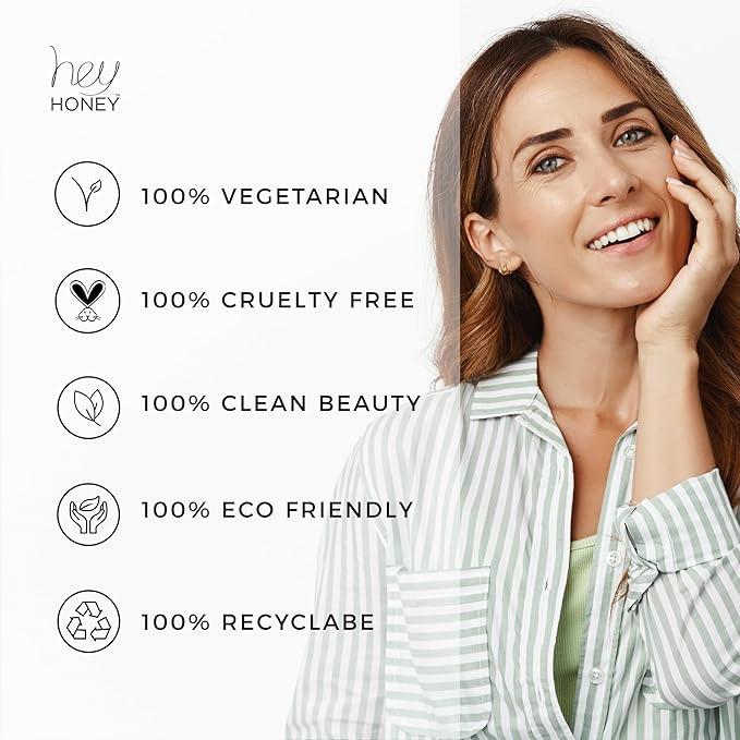 Hey Honey Skincare Relax - Rosacea Relief Cream for Sensitive Skin | Calming Face Moisturizer for Facial Redness & Irritation | Dermatologist Tested, Oil-Free with Honey & Propolis | 2.2 Oz