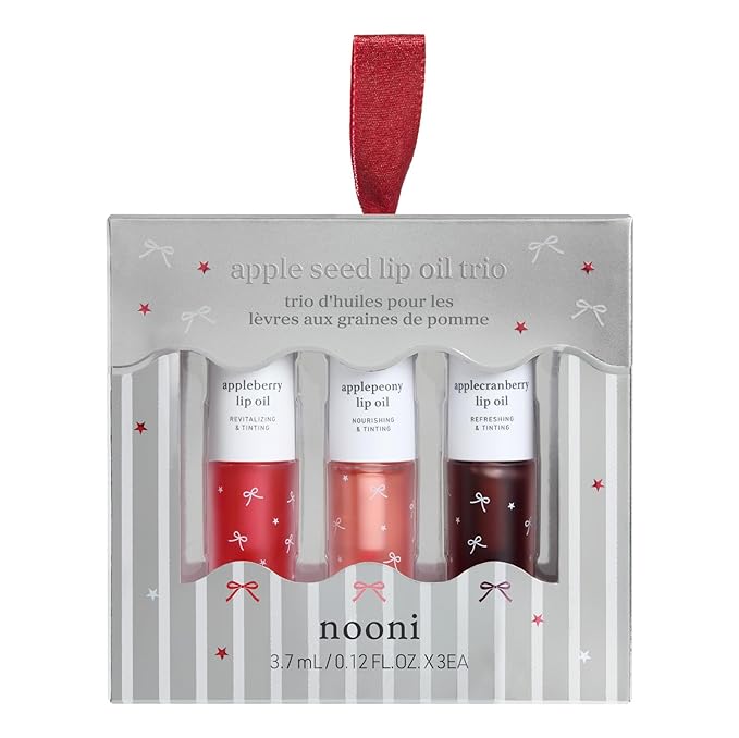 NOONI Korean Lip Oil Gift Set + Applepeony + Appleberry Lip Oil