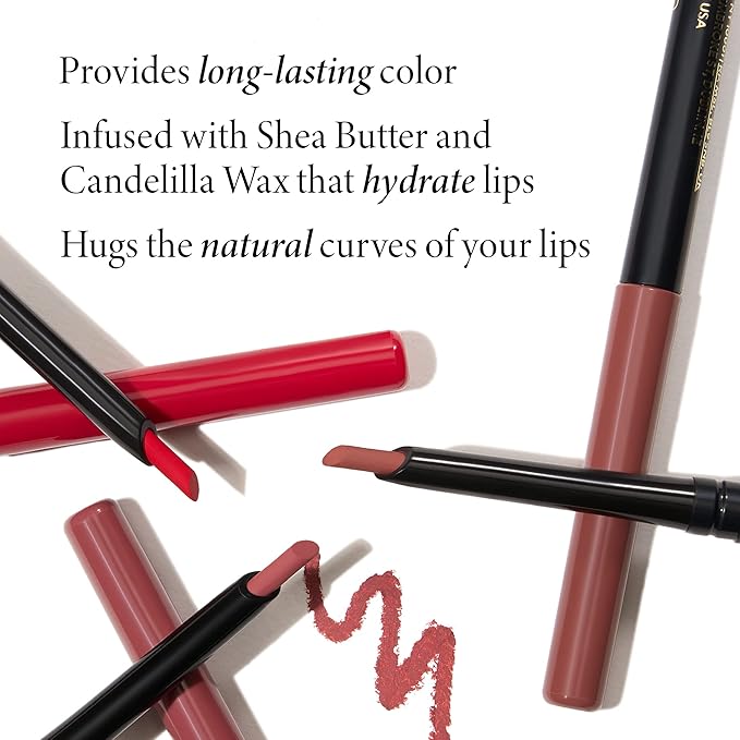 LAURA GELLER NEW YORK Modern Classic Lip Liner, Luxurious Creamy Long Lasting Lip Liner, Prevents Feathering and Fading, Sassy Spice
