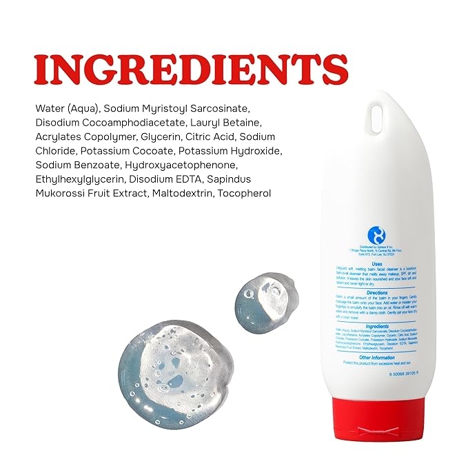 LIFEGUARD Daily Facial Cleanser - Sunscreen & Makeup Remover for Deep Cleansing, Pore Care, Easy Clean, Gently Moisturizes, All Skin Types - 8 fl. oz.