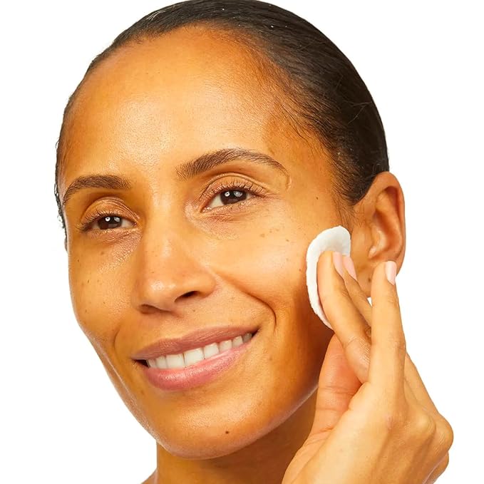 No7 Protect & Perfect Intense Advanced Cleansing Water - Dual Action Facial Cleanser + Makeup Remover - Cleansing Facial Water + Natural AHA Exfoliant for Smoother, Brighter Skin Hydration (6.7oz)