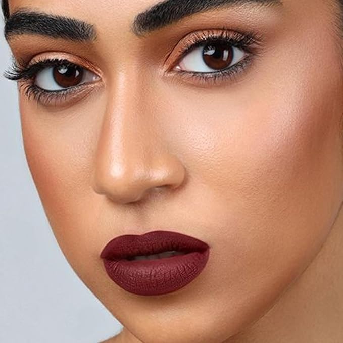 The Lip Bar - Nonstop Liquid Matte Lipstick Mini 2-Pack, Muse (Deep Berry) + Rebel (Deep Burgundy) - High Pigment - One Swipe - Long Lasting - Jojoba Oil & Vitamin E - Vegan - .24 fl oz