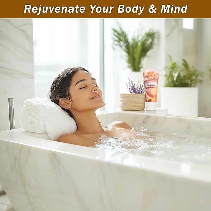 Spa Baskets For Women - Luxury Bath Set With Honey & Almond - Spa Kit Includes Wash, Bubble Bath, Lotion, Bath Salts, Body Scrub, Hand Cream, Shower Puff, Bathbombs, Soap and Towel