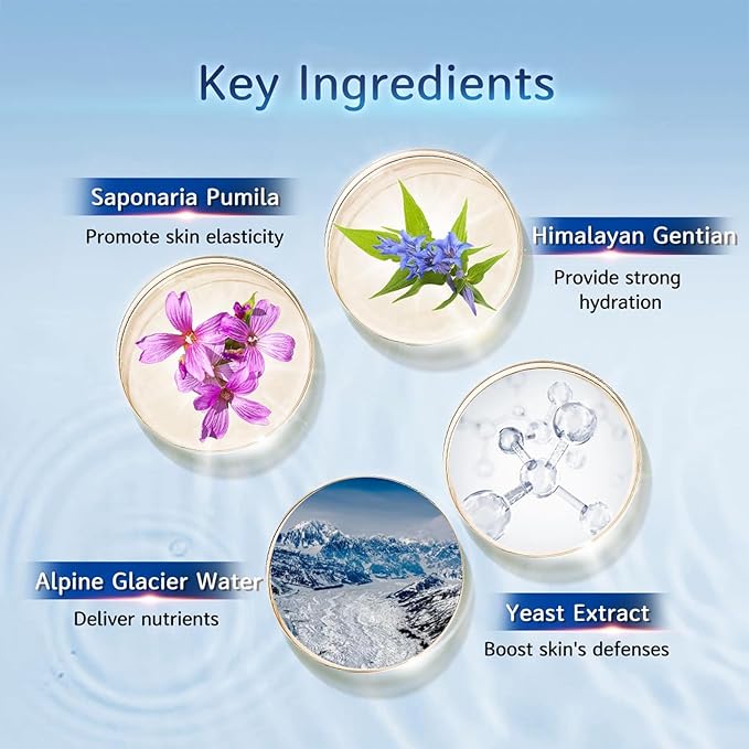 My Beauty Diary Hrdra-repairing Mask, Hydrating and Soothing Facial Mask, Restores Skin Elasticity, Self Care Face Sheet Mask for Dry Skin and All Skin Types (5 pcs)