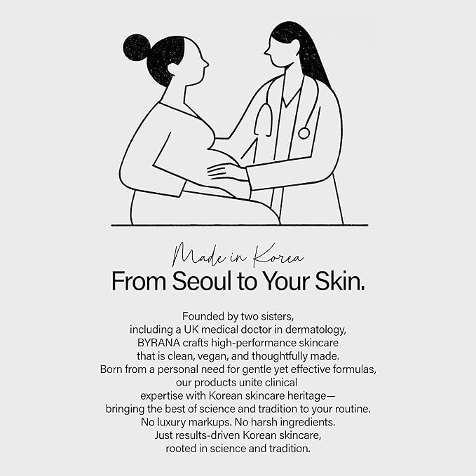 Dark Spot Clarity Oil Serum with Vitamin C for Uneven Tone & Post-Acne Marks – Korean Vegan Skincare with Ginseng Berry, Licorice Root, Arbutin & Tranexamic Acid by BYRANA – 1 oz