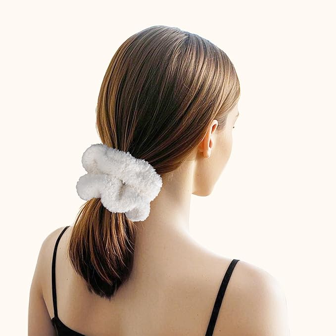 JOOJA Birthday Get Well Soon Cozy Gift Basket Care Package for Women with Blanket, Fuzzy Socks, Eye Mask, Headband Cozy Essentials - White