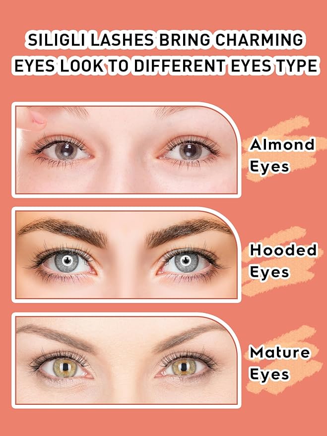 Eyelashes Wispy Natural Lashes 12mm Short Strip Lashes Thinner Band 3D Volume Fake Eyelashes Siligli Eyelashes C Curl False Lashes Pack 7 Pair