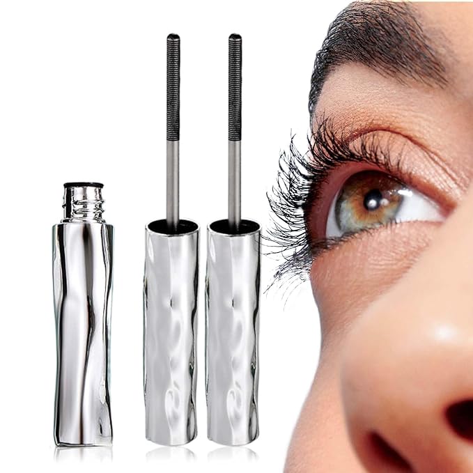 Tubing Mascara 2025 New Curling Mascara Black & Brown for Lash Makeup, Waterproof and Sweatproof Long Lasting Non-Smudged Magic Mascaras (Black C/2pcs)