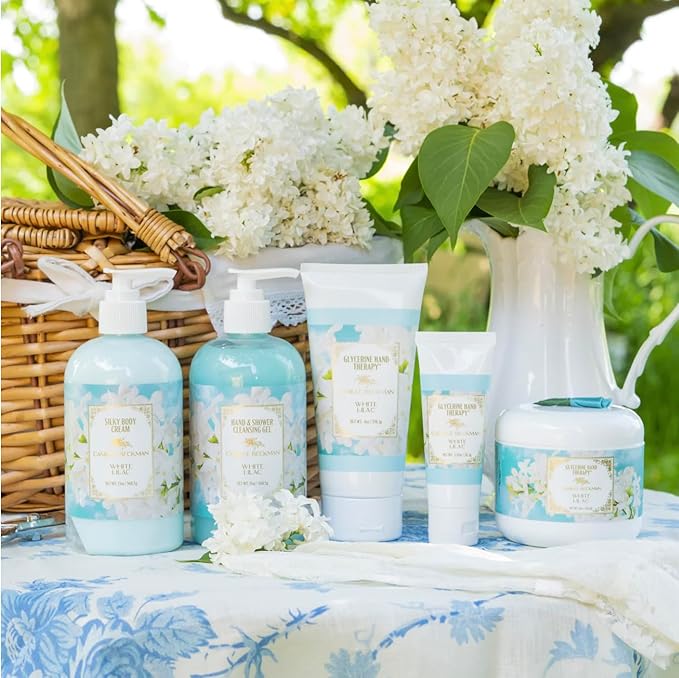 Camille Beckman Glycerine Hand Therapy Cream, White Lilac, 6 Ounce