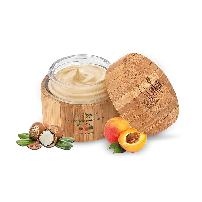 Shira Organic Face Care Set 15ml – Apricot Moisturizer, Cucumber Eye Cream, Blueberry Mask – Hydrating & Anti-Aging Skincare for Dark Circles, Soothing Face Mask & Organic Moisturizer