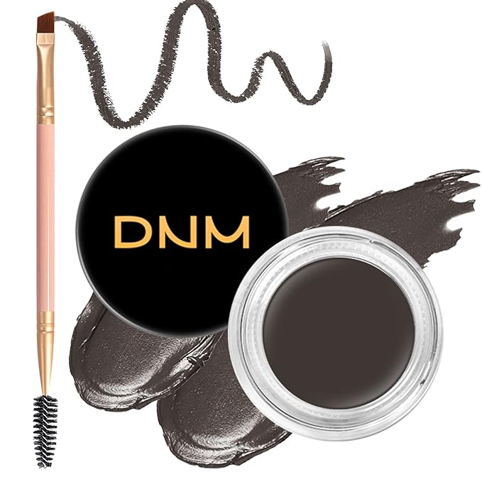 2Pcs Brow Pomade Set with Dual-ended Eyebrow Brush, High pigment Water proof Natural finish Eyebrow Makeup Set with Eyebrow Brush for Women and Girls（10#）