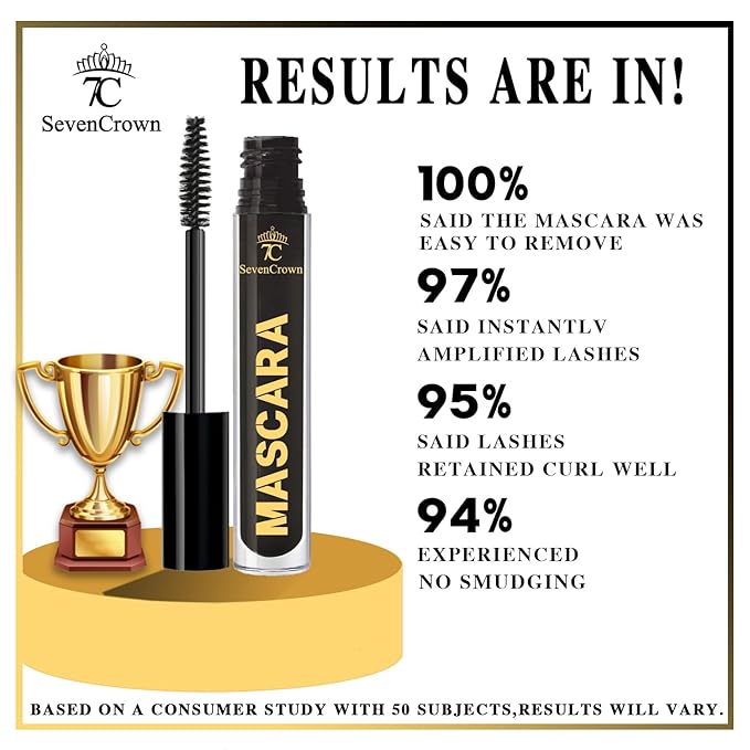 Mascara Black Waterproof Volume & Vegan & Cruelty Free Mascara Makeup Set Holiday Gift for Beauty Lovers