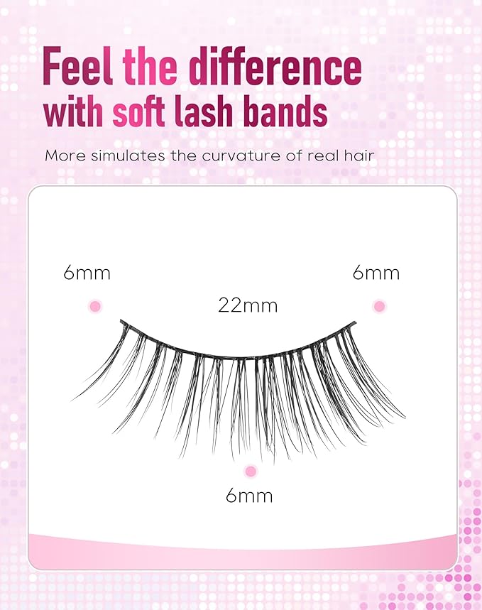 Half Lashes Natural Half Eyelashes Wispy Corner Lashes HE-47