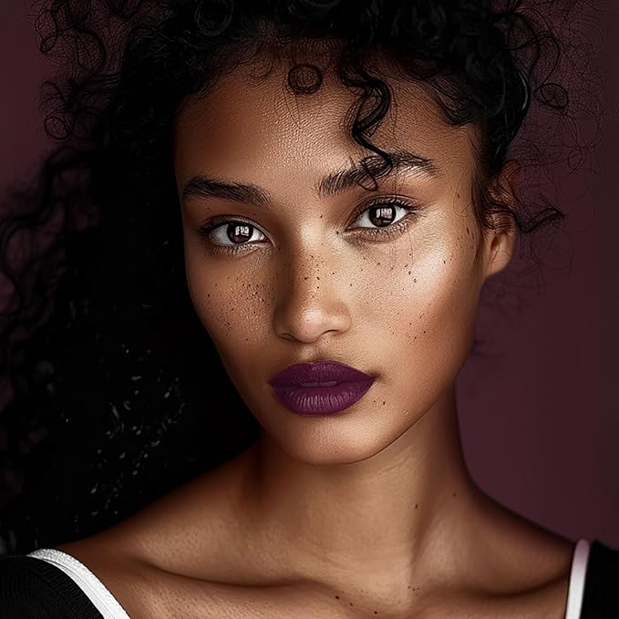 3Pc Matte Liquid Lipsticks for Women Dark Red Purple Pink Lipstick Cruelty Free Long Lasting Lip Color, DM18+DM20+DM26