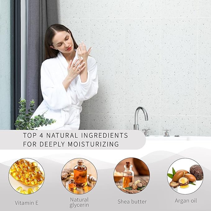 BODY & EARTH # LOVE Hand Cream Gift Set, Hand Lotion for Women, Mothers Day Gifts for Mom, Travel Size Hand Lotion Set 3x2.0 oz, Shea Butter Argan Oil Vitamin E Moisturizing Hand Cream for Dry Hands