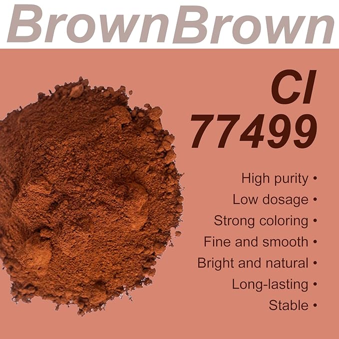 T-Miles Cosmetics Iron Oxide Brown Pigment(20g) for DIY Eye Shadow Brow Powder Pressed Powder