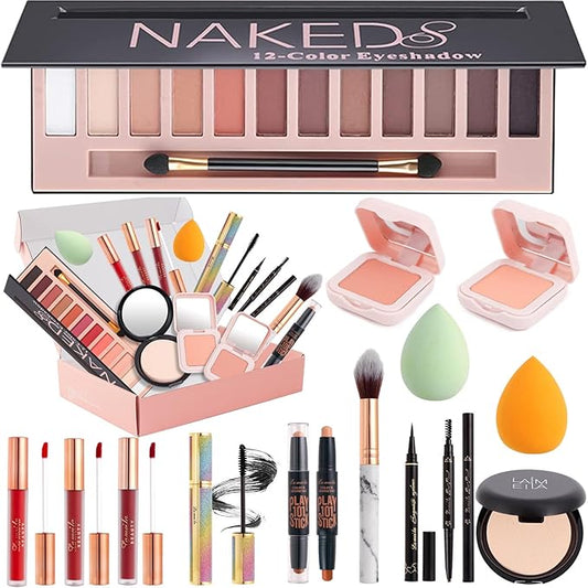 Makeup Kit for Women Full Kit,Professional Makeup Set,Includes 12 Colors Eyeshadow Palette And multiple cosmetics,Makeup Gift Set for Women