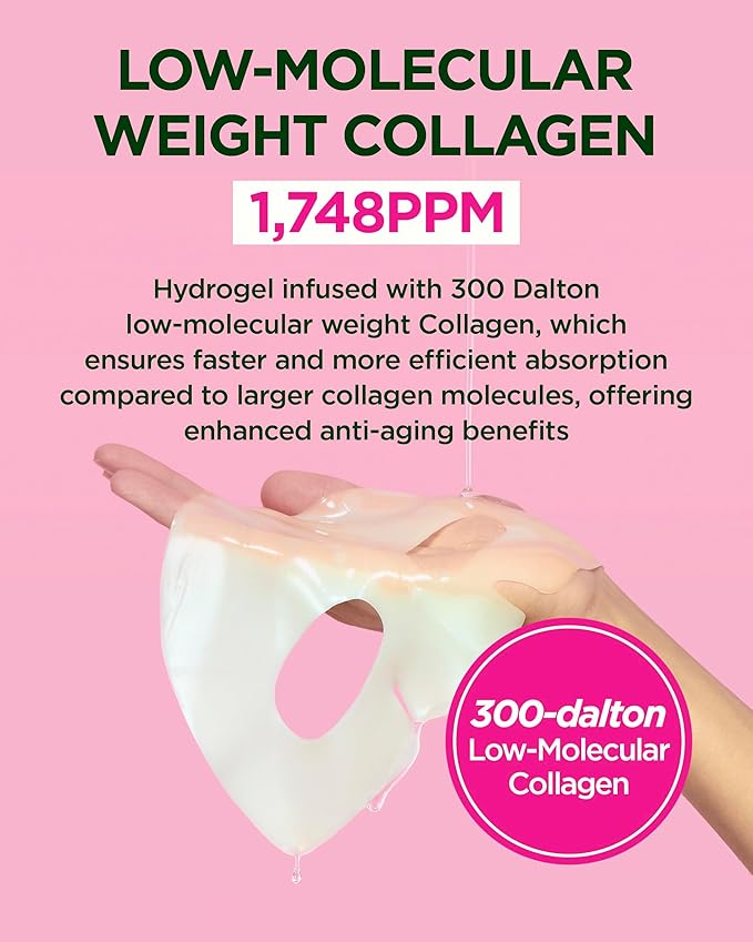 CKD Retino Collagen Boosting Hydrogel Face Mask (5ea) - Korean Firming Jelly Mask for Glass Skin, Pore Minimizing and Moisturizing with Retinal & Low Molecular Collagen. Korean Skin Care.