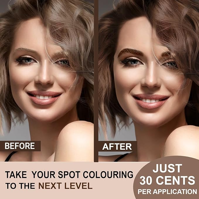 MINA iBrow Henna Hair Color Professional Tint Kit with Brush Combo Pack | Covers Gray Hair-Lasts up to 6 weeks | No Ammonia No Lead | Vegan & Cruelty Free | up to 30 Applications (Blonde)