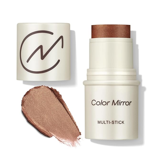 Multi-Use Makeup Stick - Blush, Lipstick, Eyeshadow & Highlighter For All Skin, Buildable Color, Long-Lasting, Lightweight, Natural Soft Finish(05 Chocolate Shimmer), 0.158 oz