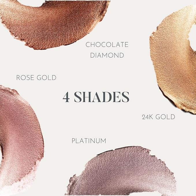 dome BEAUTY Eye Jewels 24-Hour Eye Shadow Vegan, Cruelty-Free Long-Lasting Cream Eyeshadow, Radiant Finish Eye Makeup for All Skin Tones, Easy-to-Blend, Smudge-Proof, 24k Gold .15 fl oz